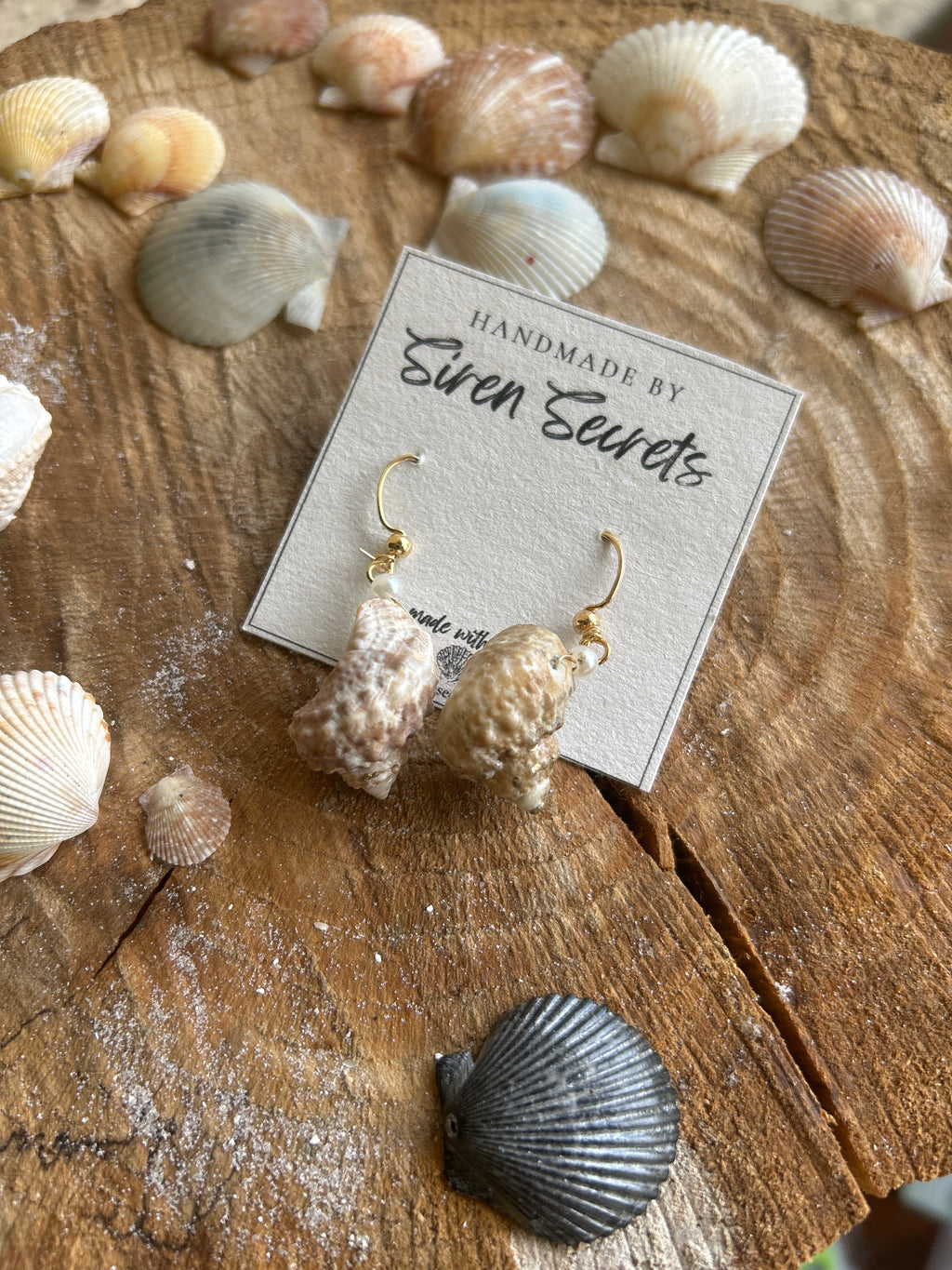 Turban Shell Earrings