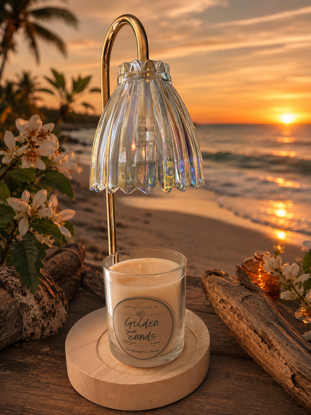 Golden Sands Wickless Candle
