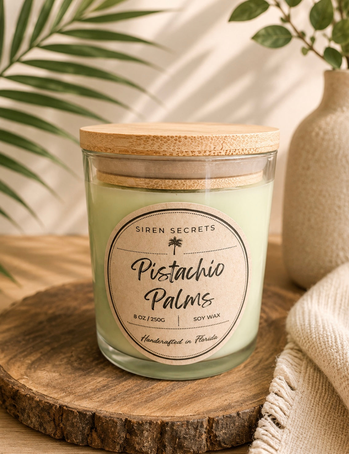Pistachio Palms Candle