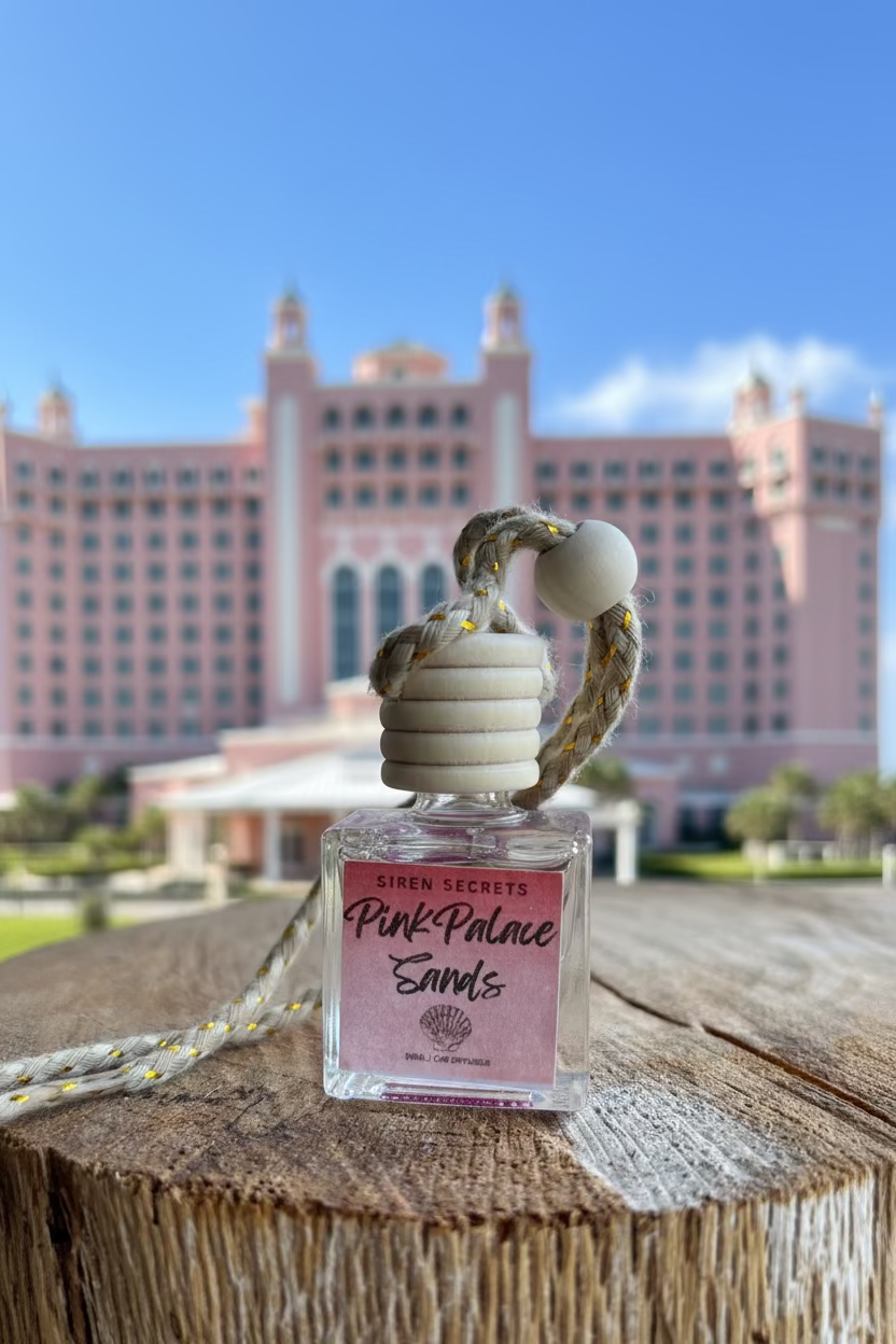 Pink Palace Sands Car Freshener